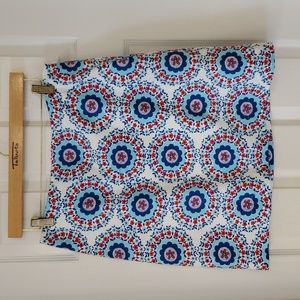 Talbots Canvas skirt with medallion print